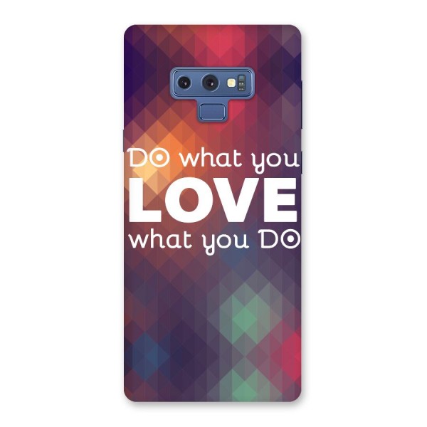 Do What You Love Back Case for Galaxy Note 9