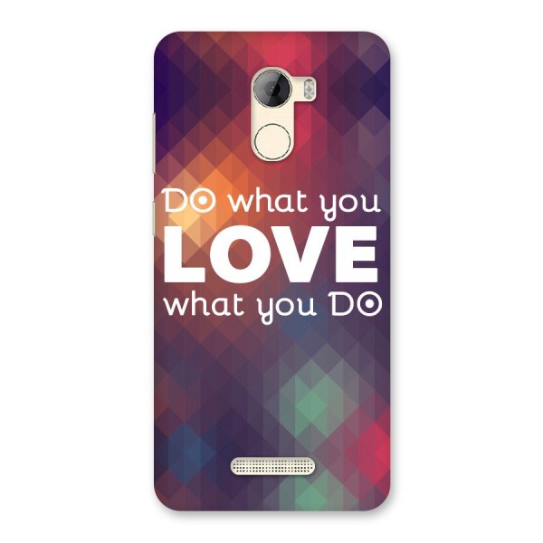 Do What You Love Back Case for Gionee A1 LIte