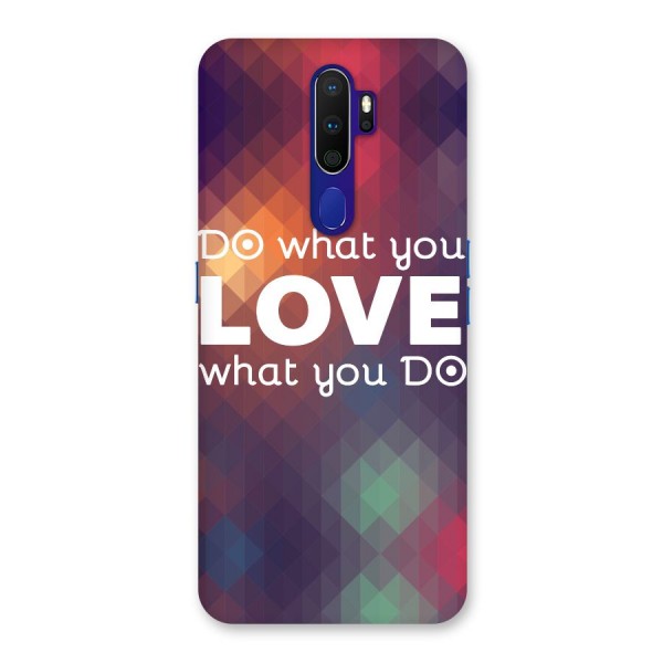 Do What You Love Back Case for Oppo A9 (2020)