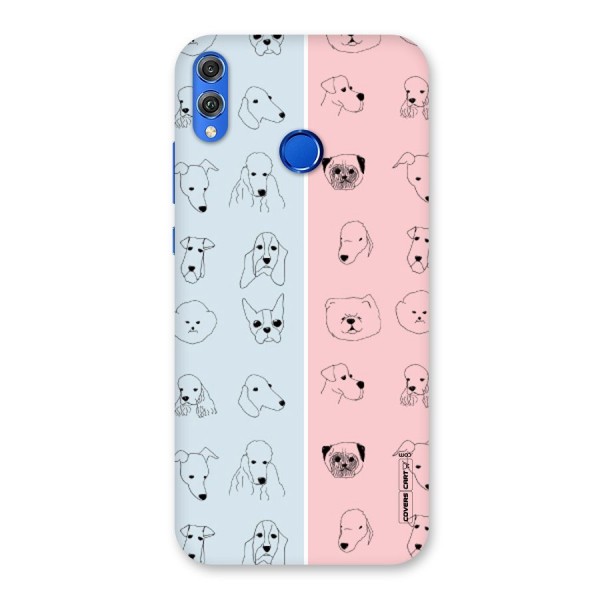 Dog Cat And Cow Back Case for Honor 8X