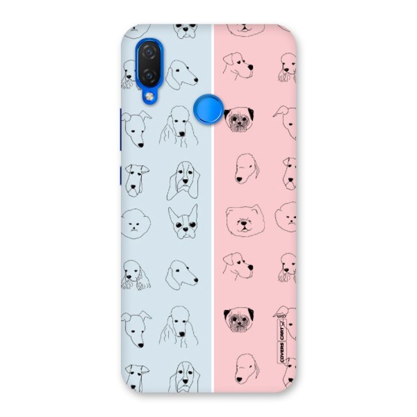Dog Cat And Cow Back Case for Huawei P Smart+