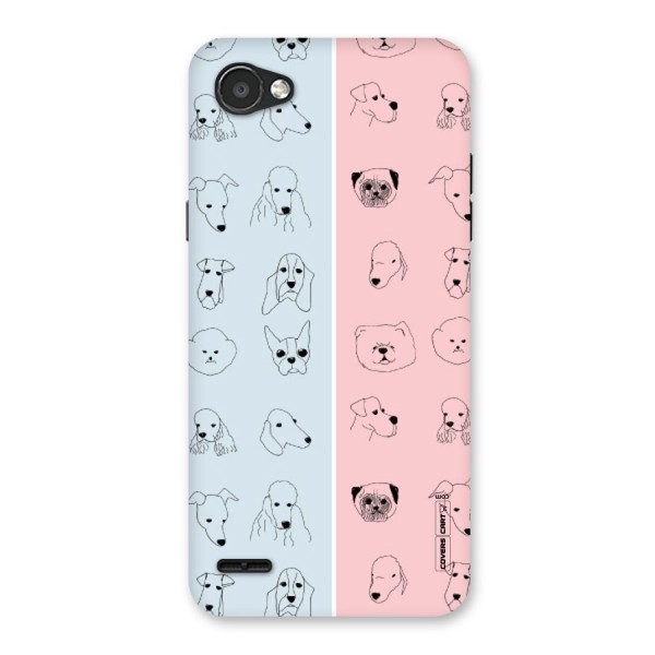 Dog Cat And Cow Back Case for LG Q6