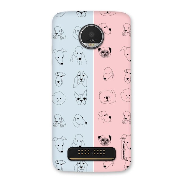 Dog Cat And Cow Back Case for Moto Z Play