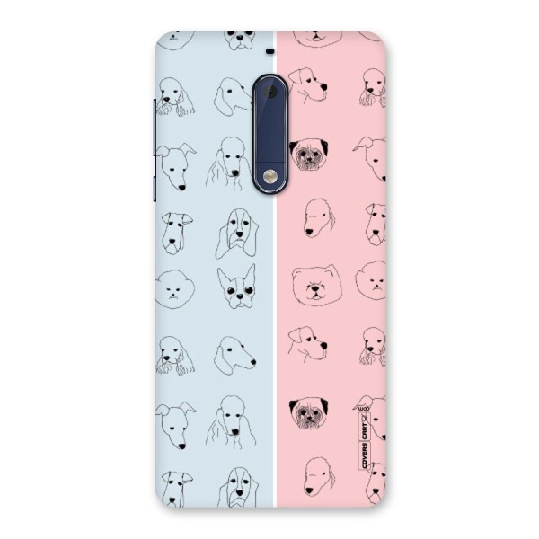 Dog Cat And Cow Back Case for Nokia 5