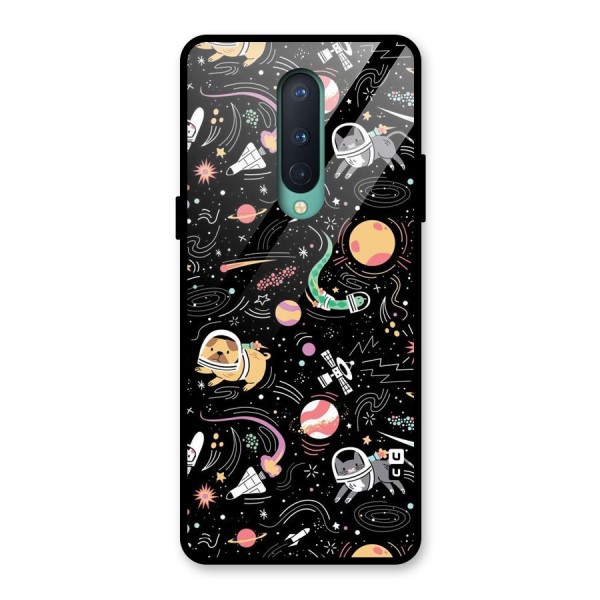 Dog Planetarium Glass Back Case for OnePlus 8