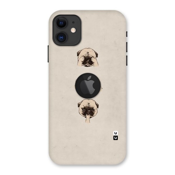 Doggo Moods Back Case for iPhone 11 Logo Cut
