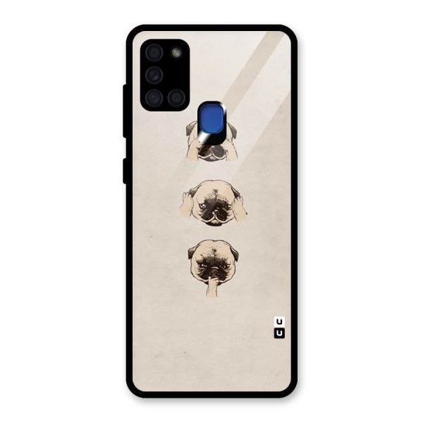 Doggo Moods Glass Back Case for Galaxy A21s