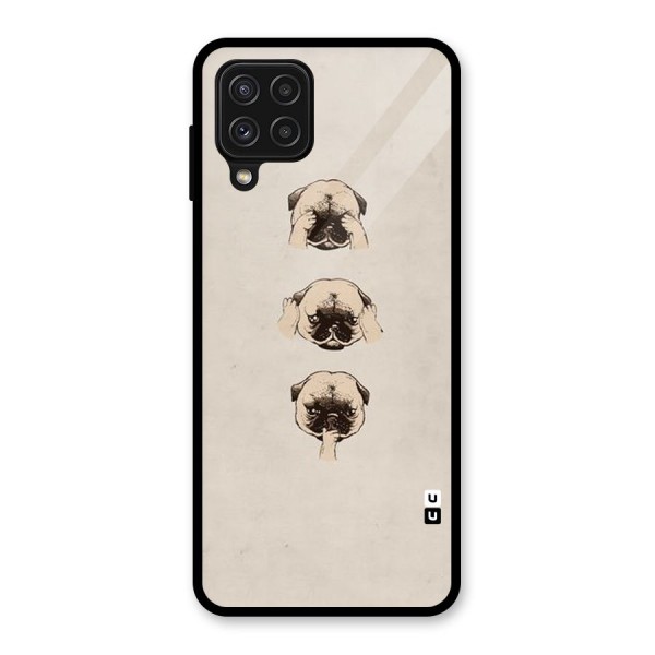 Doggo Moods Glass Back Case for Galaxy A22 4G