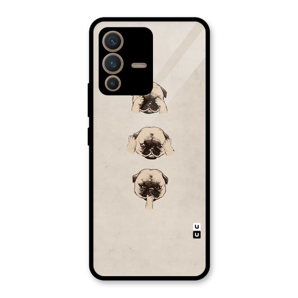 Doggo Moods Glass Back Case for Vivo V23 5G