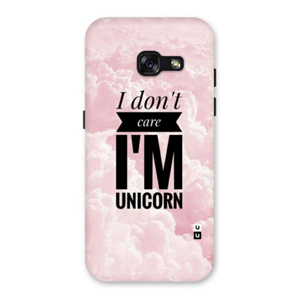 Dont Care Unicorn Back Case for Galaxy A3 (2017)