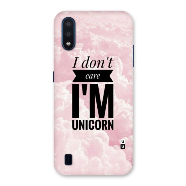 Dont Care Unicorn Back Case for Galaxy M01