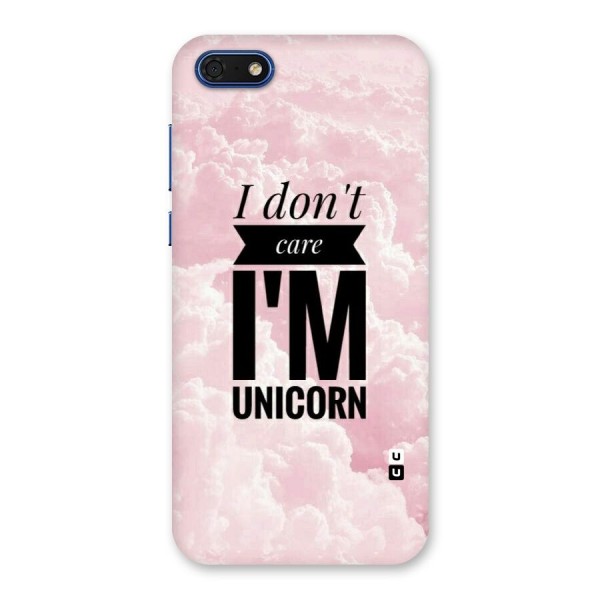 Dont Care Unicorn Back Case for Honor 7s