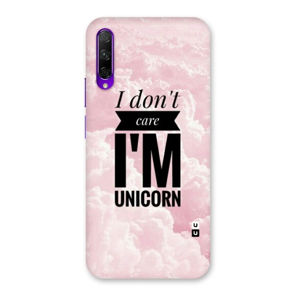 Dont Care Unicorn Back Case for Honor 9X Pro