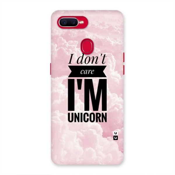 Dont Care Unicorn Back Case for Oppo F9 Pro