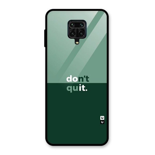 Dont Quit Do It Glass Back Case for Redmi Note 9 Pro Max