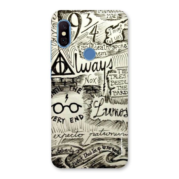 Doodle Art Back Case for Redmi Note 6 Pro