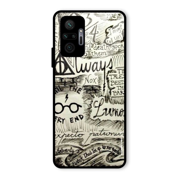 Doodle Art Glass Back Case for Redmi Note 10 Pro