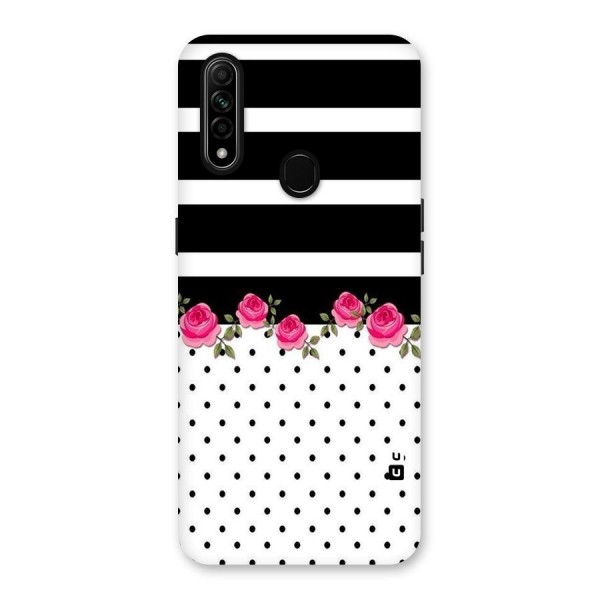 Dots Roses Stripes Back Case for Oppo A31