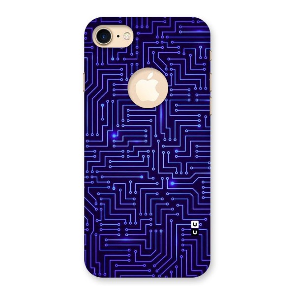 Dotting Lines Back Case for iPhone 7 Logo Cut