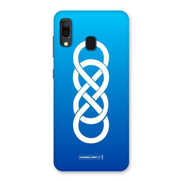 Double Infinity Blue Back Case for Galaxy A30