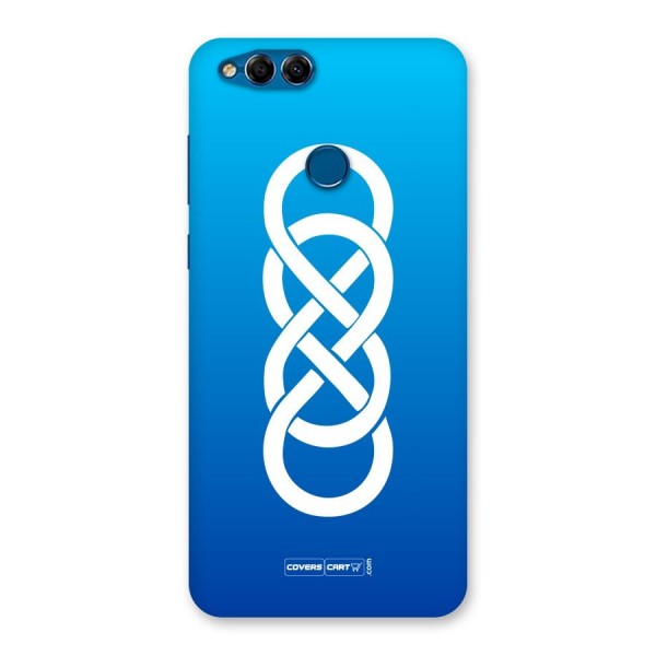 Double Infinity Blue Back Case for Honor 7X