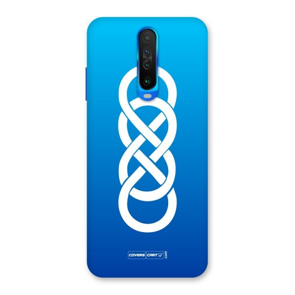 Double Infinity Blue Back Case for Poco X2