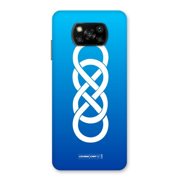 Double Infinity Blue Back Case for Poco X3