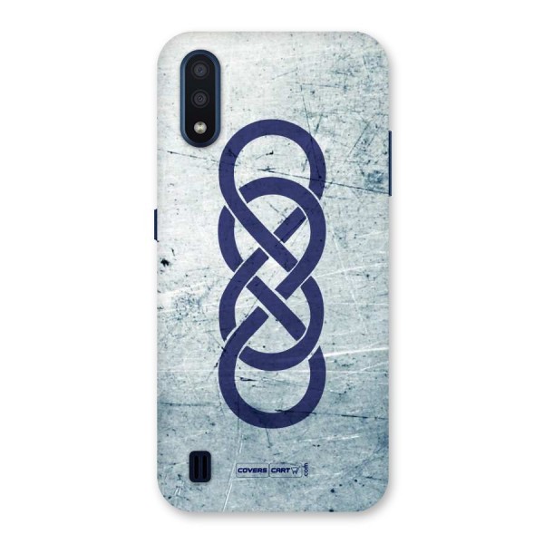 Double Infinity Rough Back Case for Galaxy M01