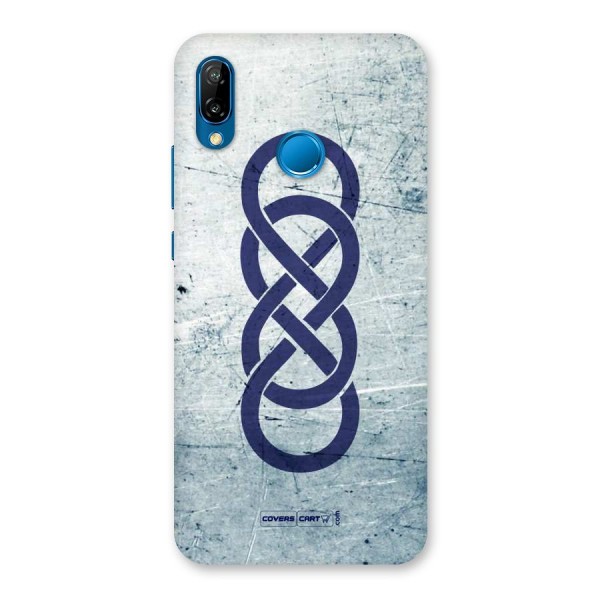 Double Infinity Rough Back Case for Huawei P20 Lite
