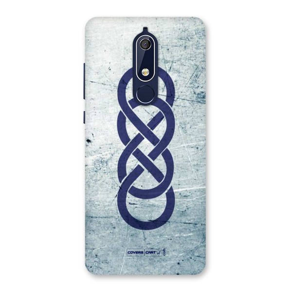 Double Infinity Rough Back Case for Nokia 5.1