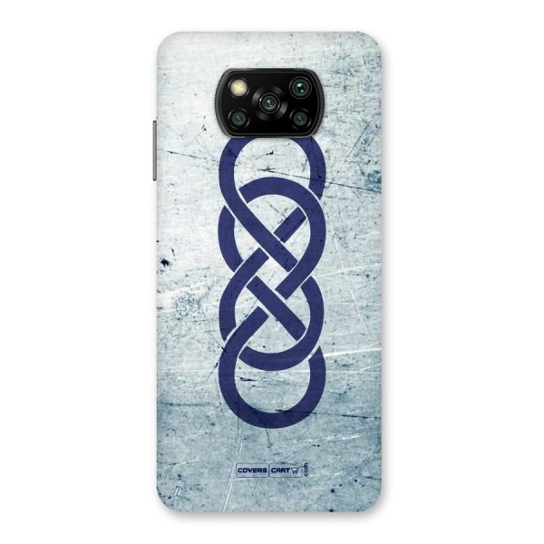Double Infinity Rough Back Case for Poco X3