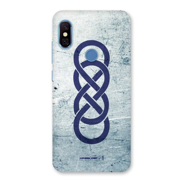 Double Infinity Rough Back Case for Redmi Note 6 Pro