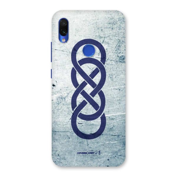 Double Infinity Rough Back Case for Redmi Note 7S