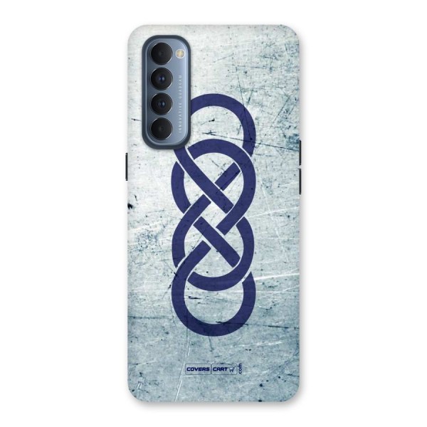 Double Infinity Rough Back Case for Reno4 Pro