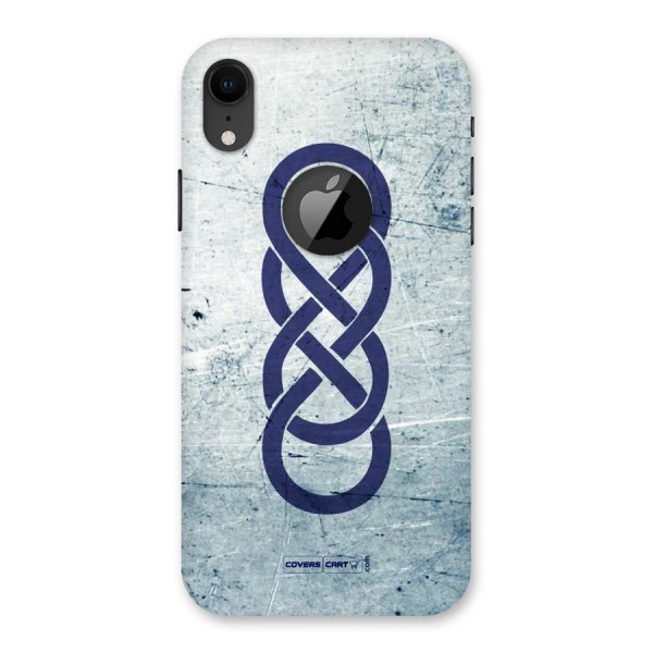 Double Infinity Rough Back Case for iPhone XR Logo Cut