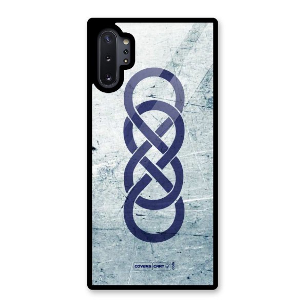 Double Infinity Rough Glass Back Case for Galaxy Note 10 Plus