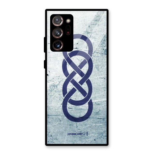 Double Infinity Rough Glass Back Case for Galaxy Note 20 Ultra