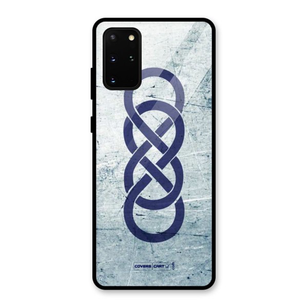Double Infinity Rough Glass Back Case for Galaxy S20 Plus