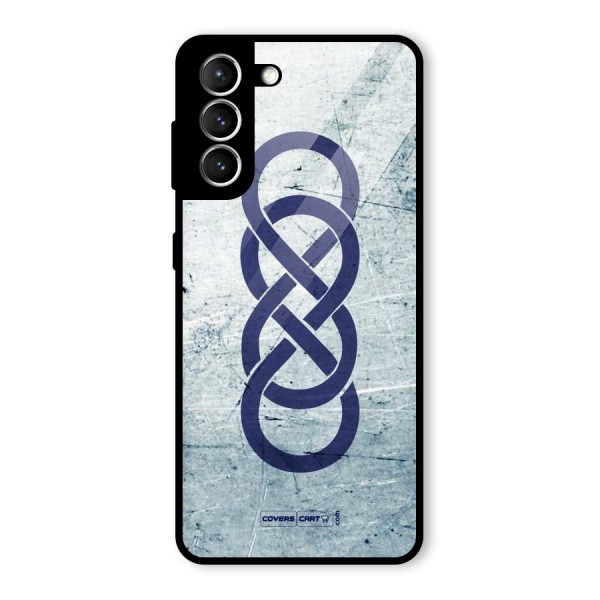 Double Infinity Rough Glass Back Case for Galaxy S21 5G