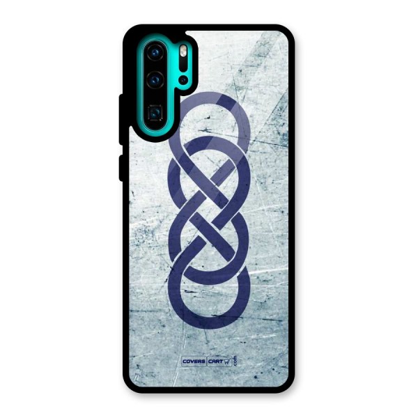 Double Infinity Rough Glass Back Case for Huawei P30 Pro