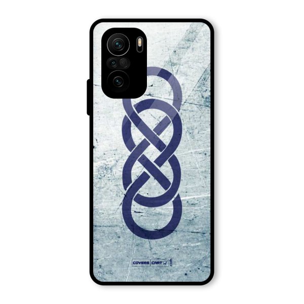 Double Infinity Rough Glass Back Case for Mi 11x