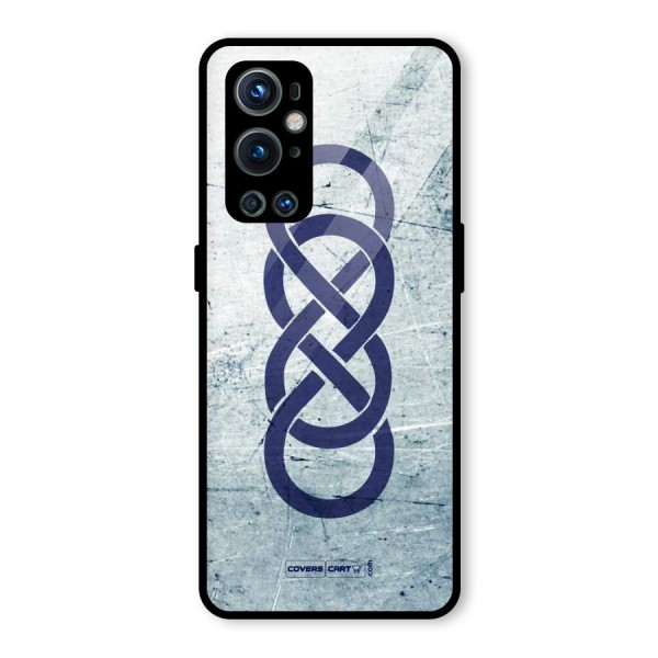 Double Infinity Rough Glass Back Case for OnePlus 9 Pro