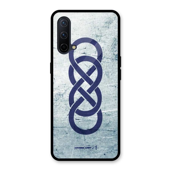 Double Infinity Rough Glass Back Case for OnePlus Nord CE 5G