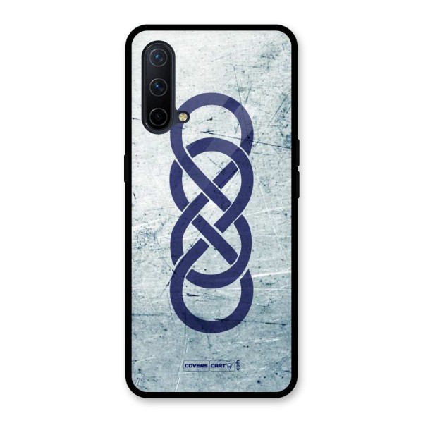 Double Infinity Rough Glass Back Case for OnePlus Nord CE 5G