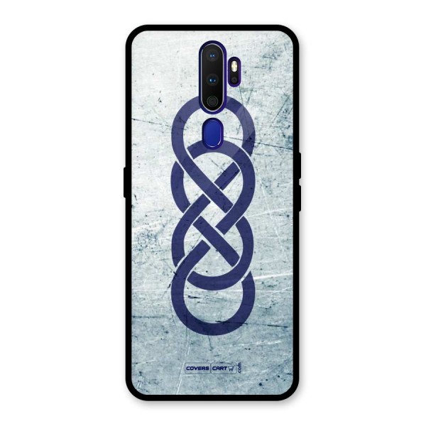 Double Infinity Rough Glass Back Case for Oppo A9 (2020)