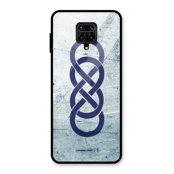 Double Infinity Rough Glass Back Case for Poco M2 Pro