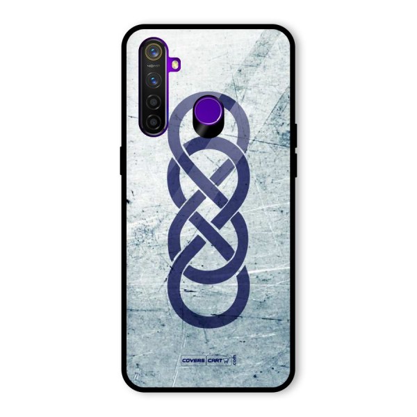 Double Infinity Rough Glass Back Case for Realme 5 Pro
