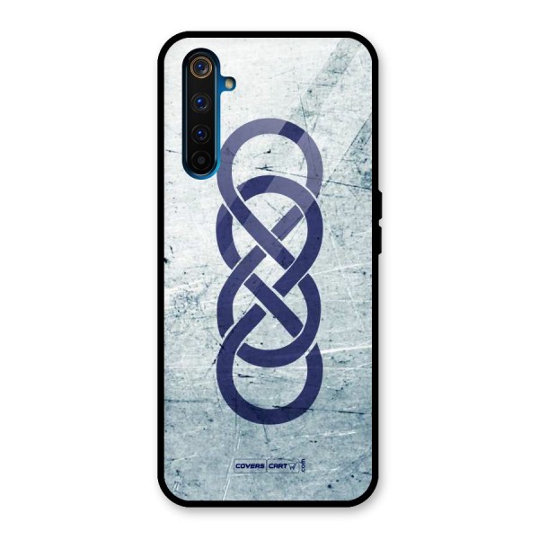 Double Infinity Rough Glass Back Case for Realme 6 Pro