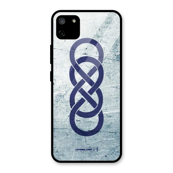 Double Infinity Rough Glass Back Case for Realme C11