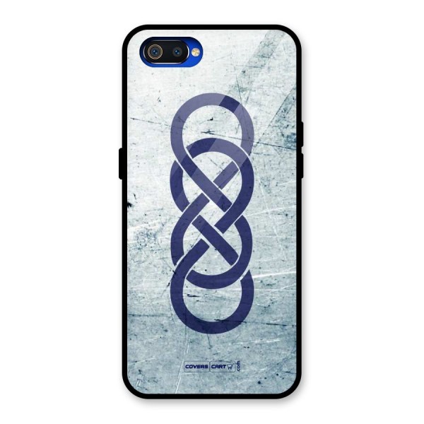 Double Infinity Rough Glass Back Case for Realme C2